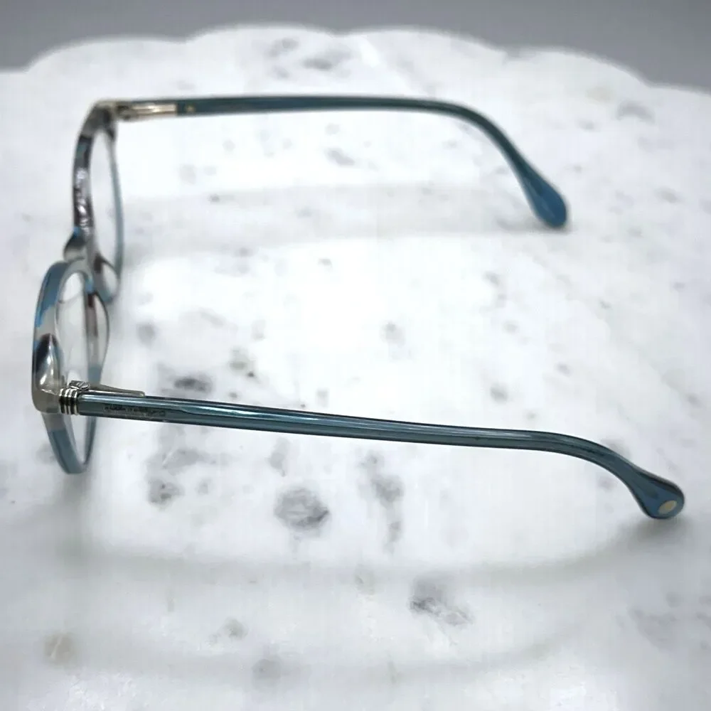 Lilly Pulitzer Bobbie TE Teal Blue Tort Marble Eyeglasses Frames Only 49-15-135